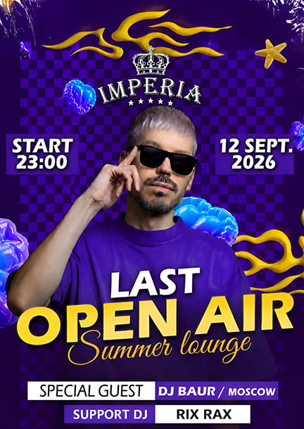 DJ Baur. Imperia Open Air in Dresden