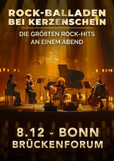 Rock-Balladen bei Kerzenschein in Bonn