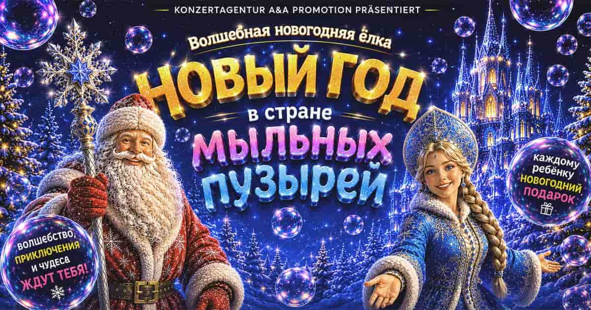 Волшебная Новогодняя Елка. Новый год в стране мыльных пузырей