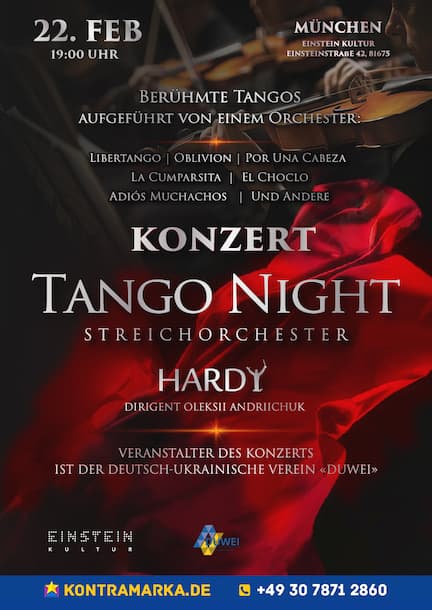 Струнный Оркестр «Hardy». Ночь Танго, München 22.02.2026 (Германия)
