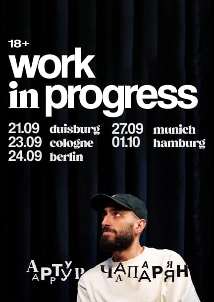 Artur Chaparyan in Deutschland. Stand-up-Tournee 