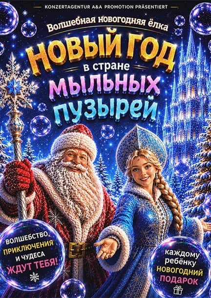 Чарівна Новорічна Ялинка. Новий рік у країні мильних бульбашок