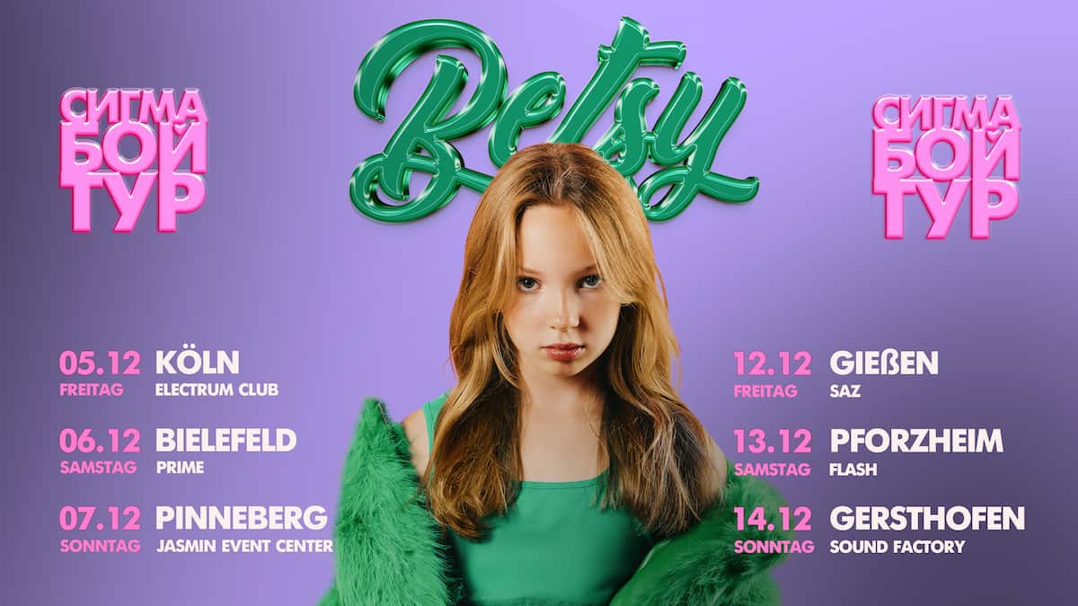 Betsy in Deutschland. Sigma Boy Tournee