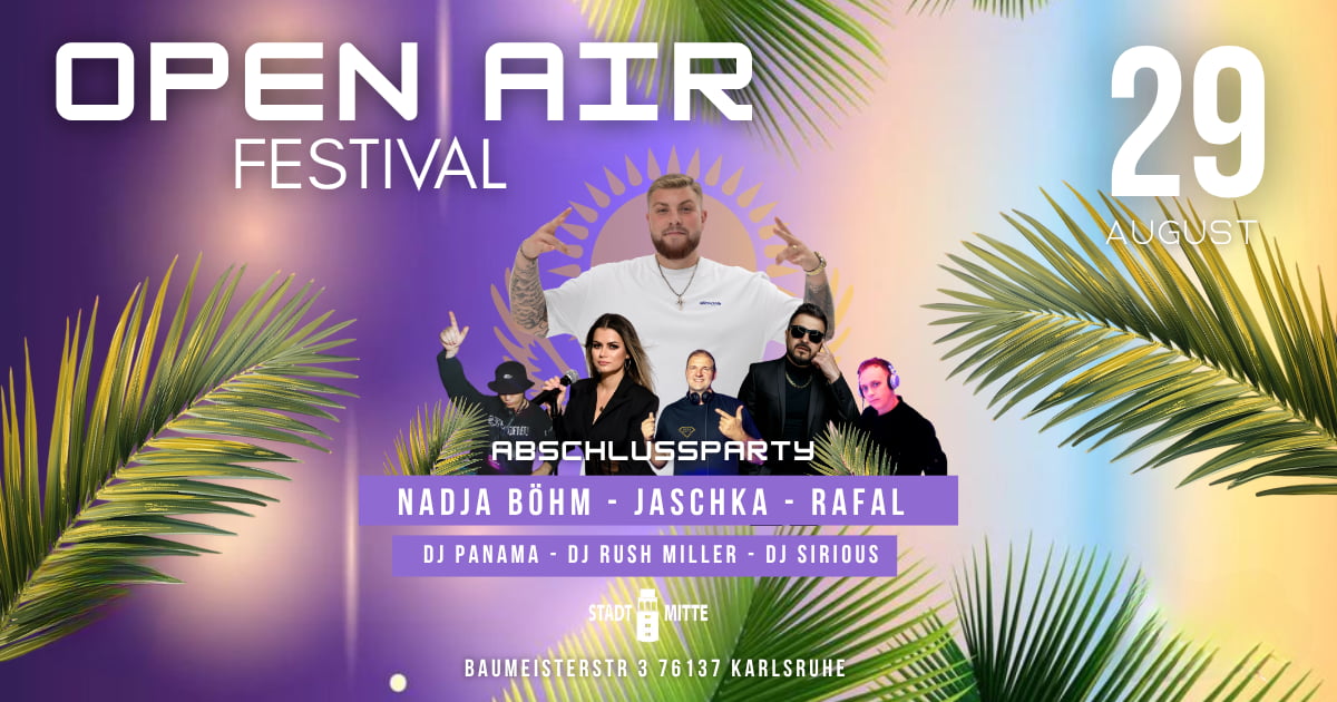 Open Air Festival в Карлсруэ. Заключительная вечеринка