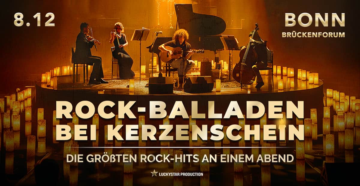 Rock-Balladen bei Kerzenschein in Bonn