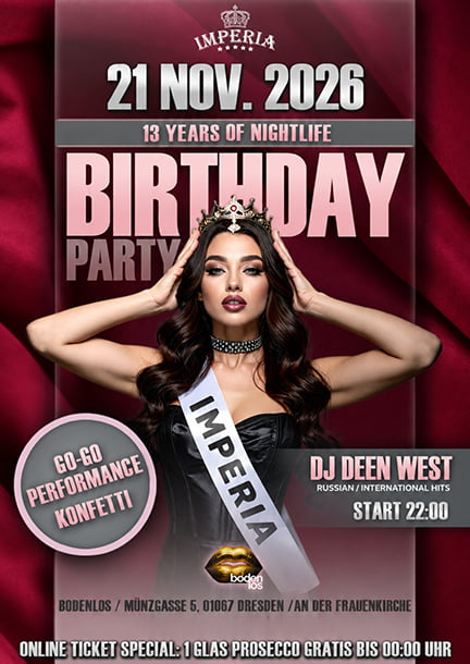 Imperia Birthday Party in Dresden